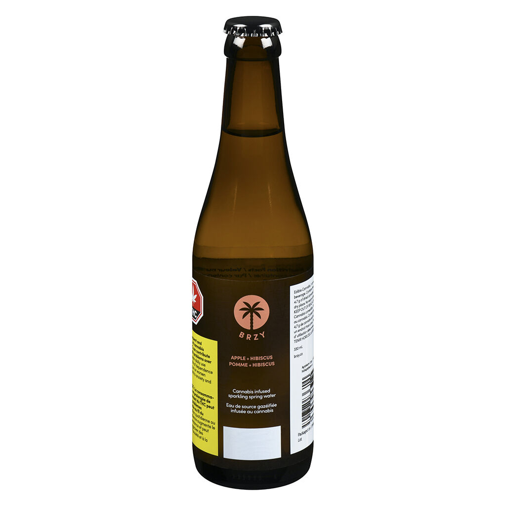 BRZY - Apple Hibiscus Sparkling Spring Water - Hybrid - 330ml