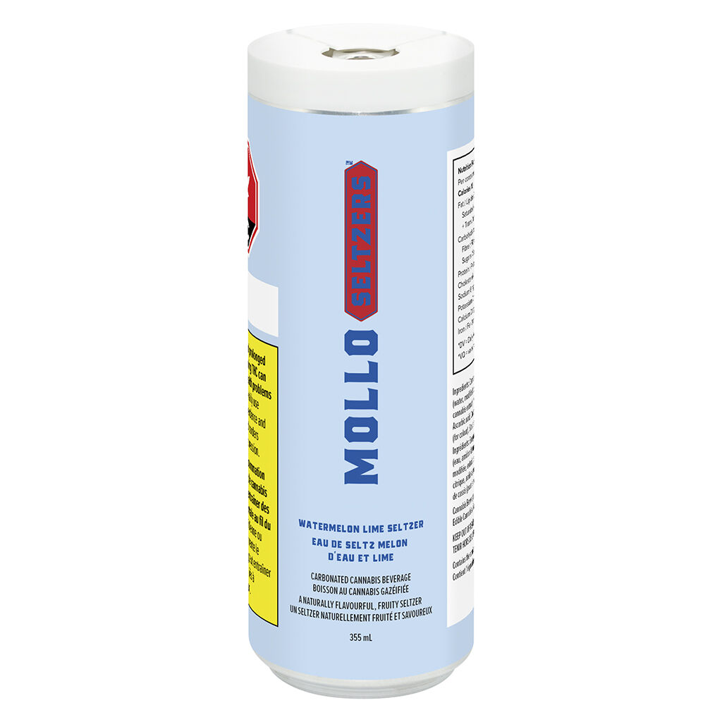 Mollo - Watermelon Lime Seltzer - Hybrid - 355ml