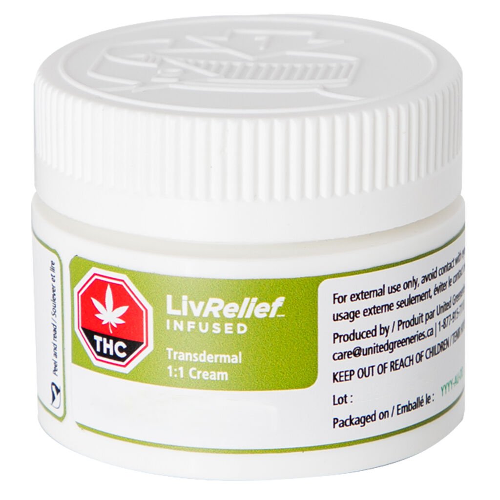 LivRelief Infused - Transdermal 1:1 Cream - Blend - 50g