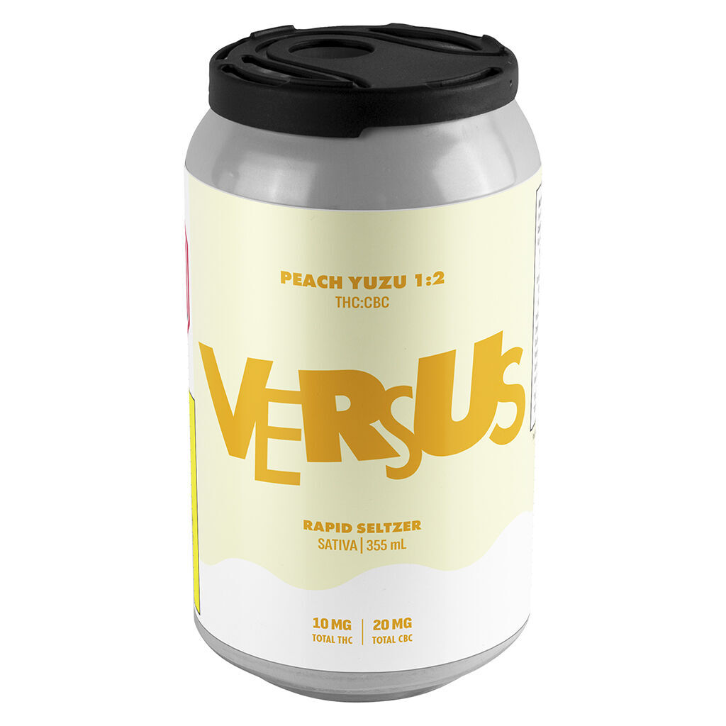 Versus - Peach Yuzu 1:2 THC/CBC Rapid Seltzer - Sativa - 355ml