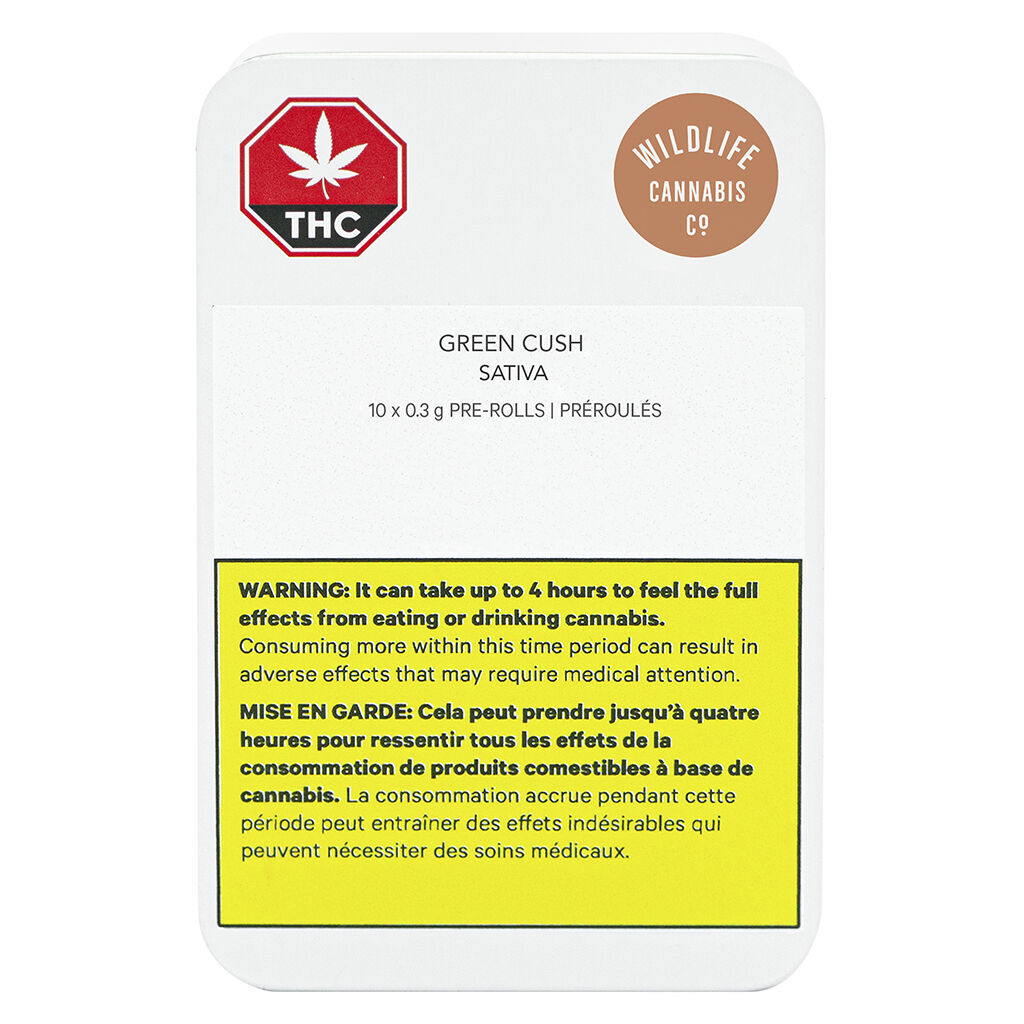 Wildlife - Wildlife Green Cush Pre-Roll Sativa - 10x0.3g