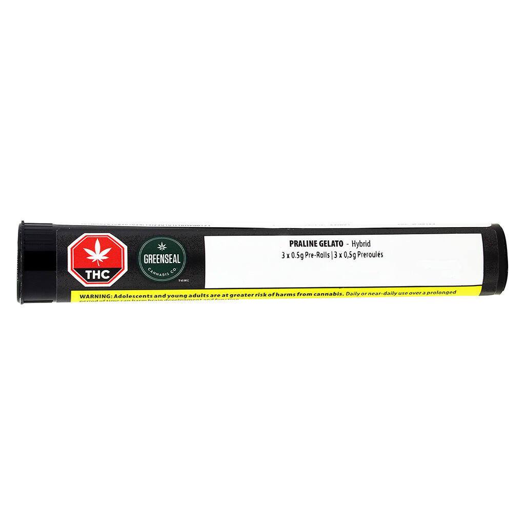 GreenSeal - Praline Gelato Pre-Roll - Hybrid - 3x0.5g