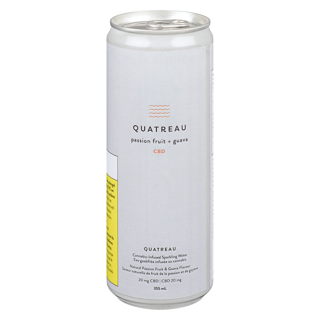 Quatreau - Passionfruit & Guava Sparkling Water Blend - 1x355ml