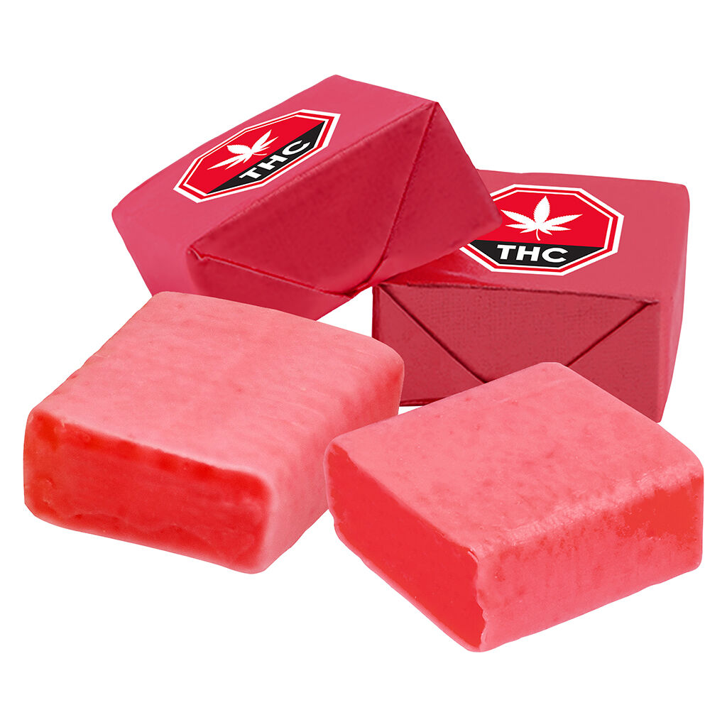 Twiddles - 1:1:1:1 Original Cherry Taffy THC/CBN/CBG/CBD - Hybrid - 4 Pack