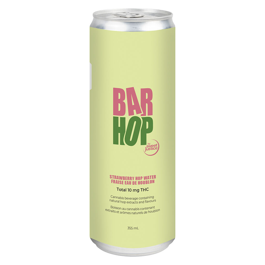 BarHop - Strawberry HopWater - Hybrid - 355ml