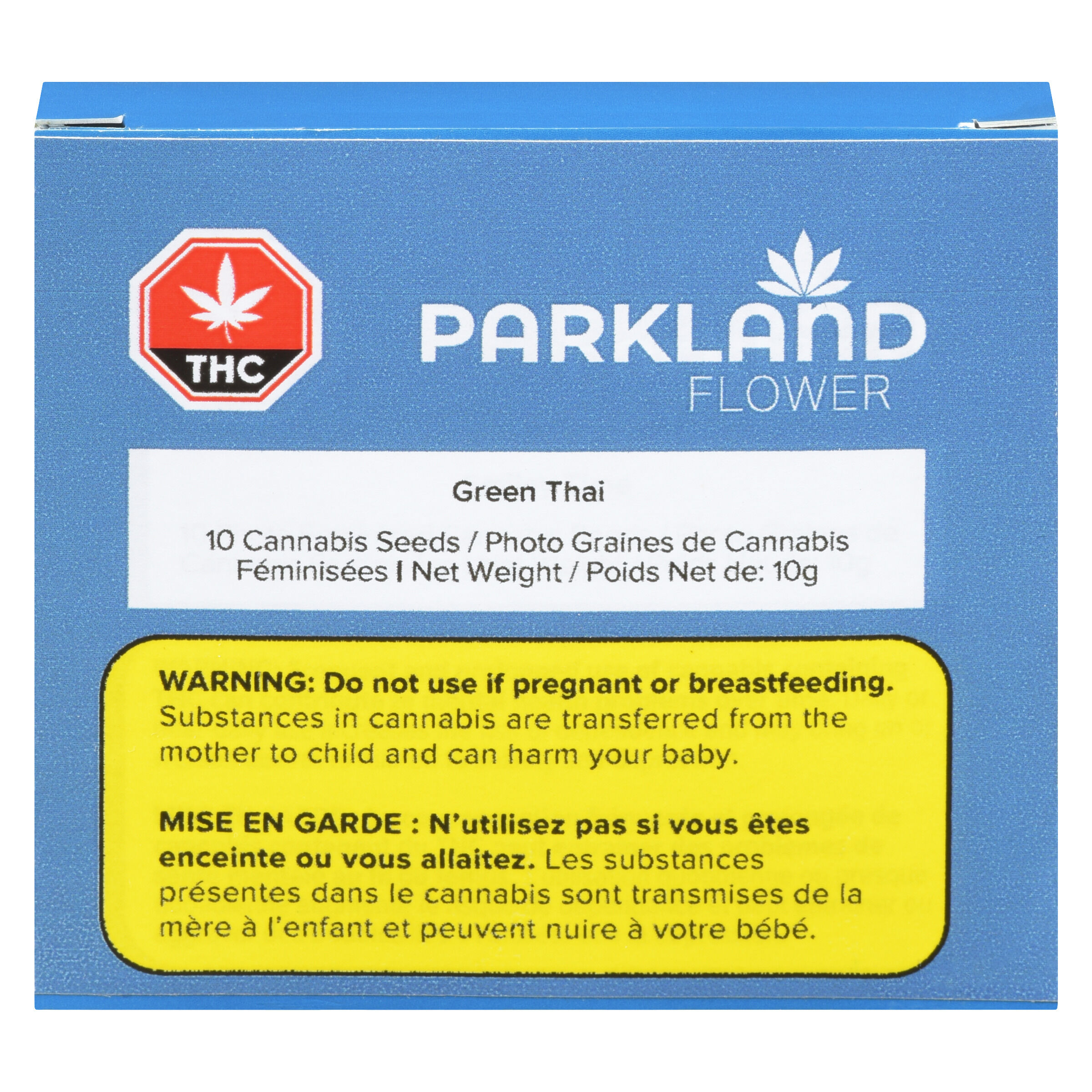 Parkland Flower Inc. - Green Thai Seeds - Hybrid - 10 pack