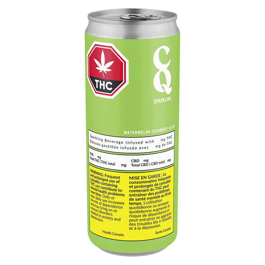 CQ Drinks - Watermelon Cucumber Spritzer Sativa - 355ml