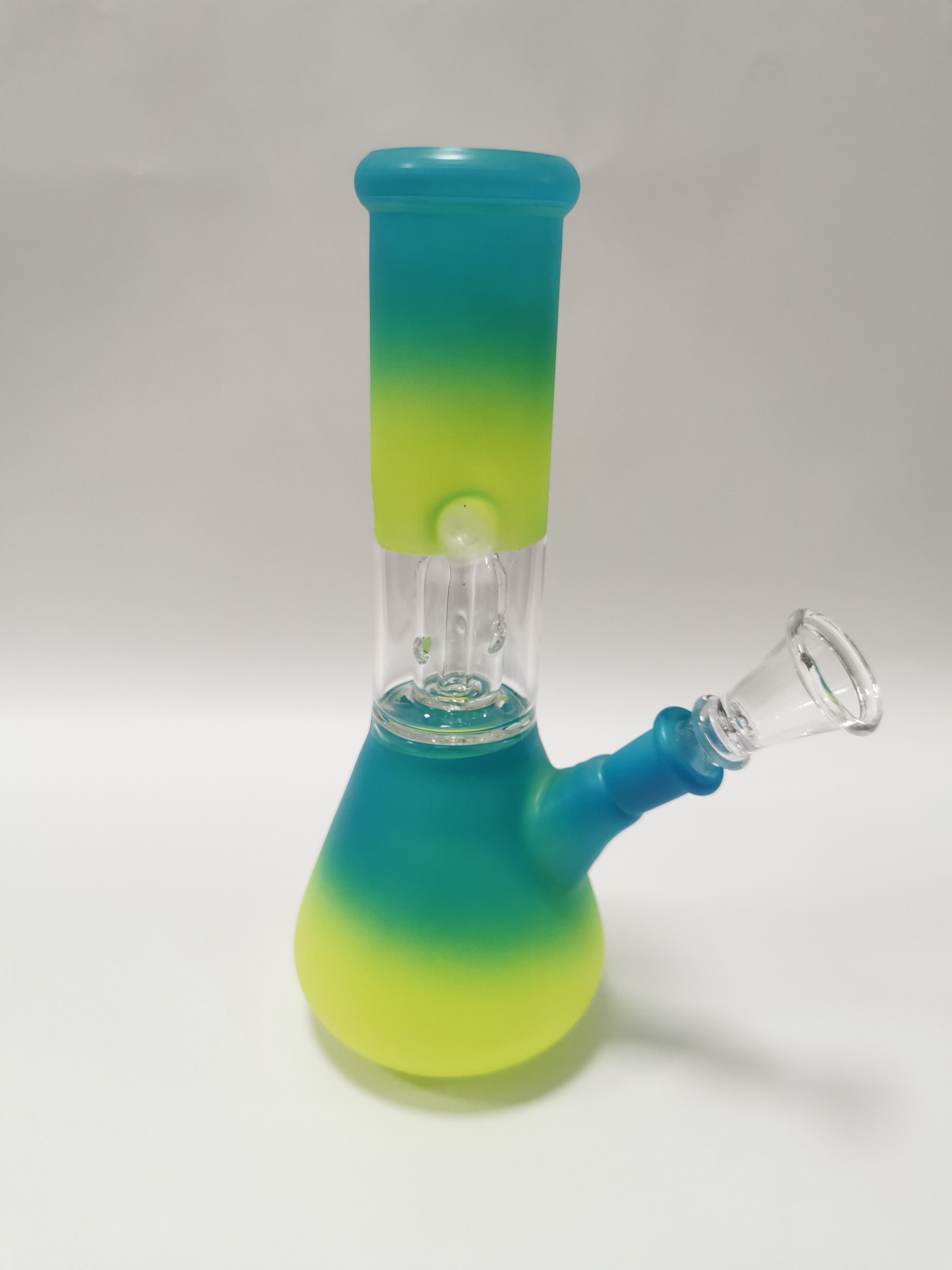 Glass Bong - 9inch Blue And Yellow