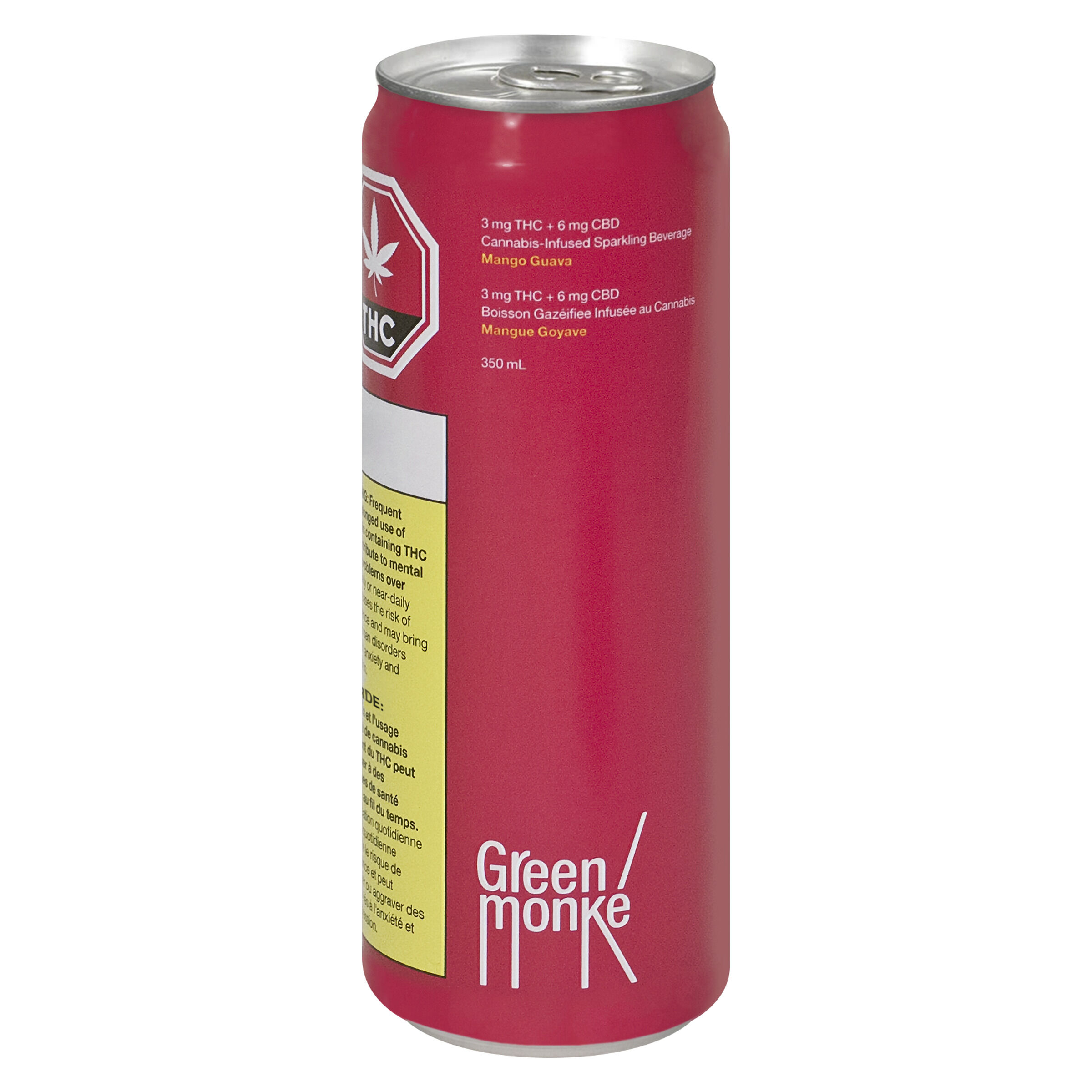 Green Monke - Mango Guava Sparkling Soda - Hybrid - 320166 - 1x350ml