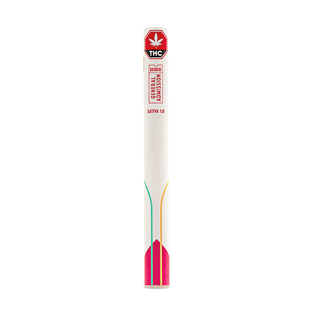 General Admission - Peach Ringz Sativa 1:0 Disposable Pen - 0.3g