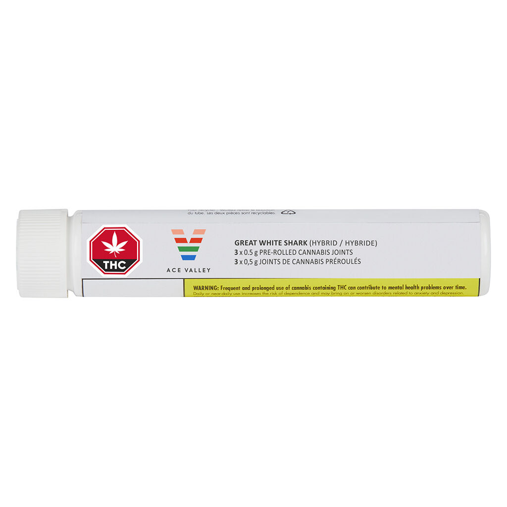 Ace Valley - Great White Shark Pre-Rolls - Blend - 3x0.5g