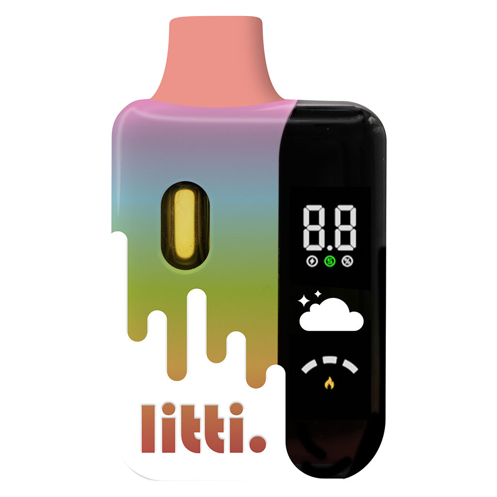 LITTI. - Pushn' Peach Liquid Diamonds All-in-One - Sativa - 1g