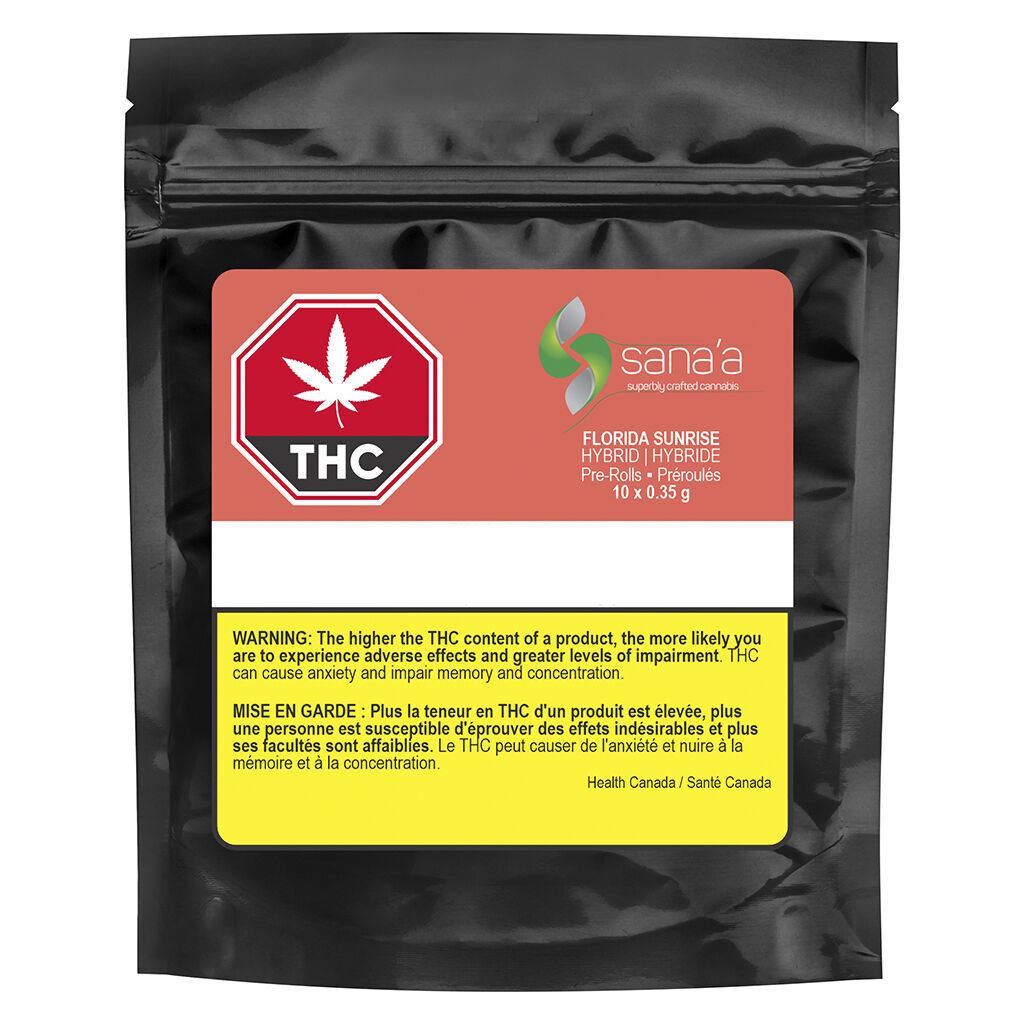 Sana'a - Florida Sunrise Pre-Roll - Sativa - 10x0.35g