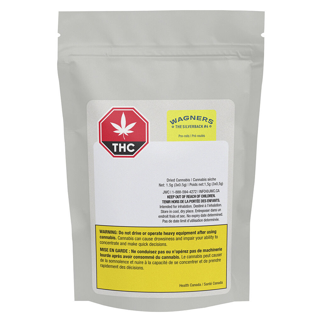 WAGNERS - The Silverback #4 Joints Pre-Roll - 3x0.5g
