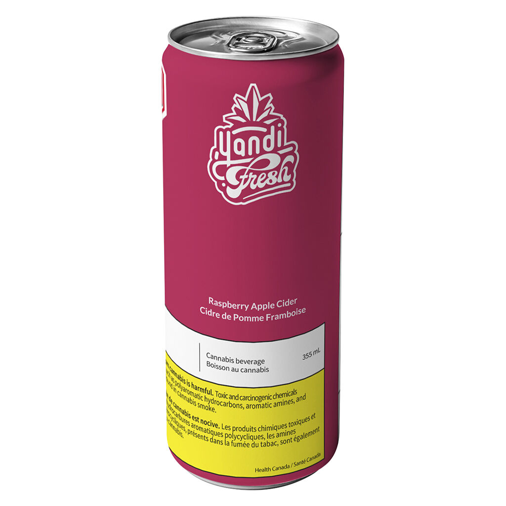 Province Brands - Yandi Fresh THC Infused Raspberry Apple Cider - Blend - 355ml