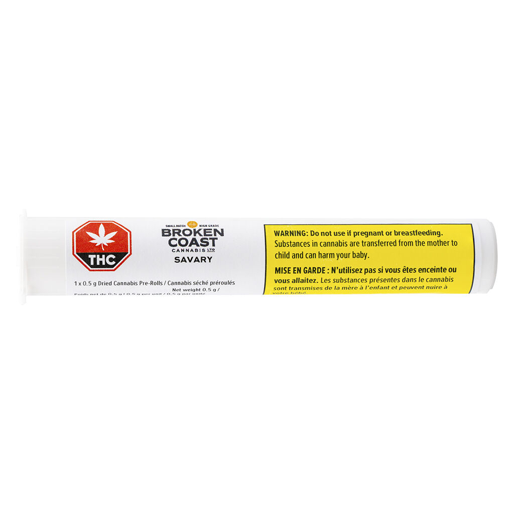 Broken Coast - Savary Pre-Roll Hybrid - 1x0.5g