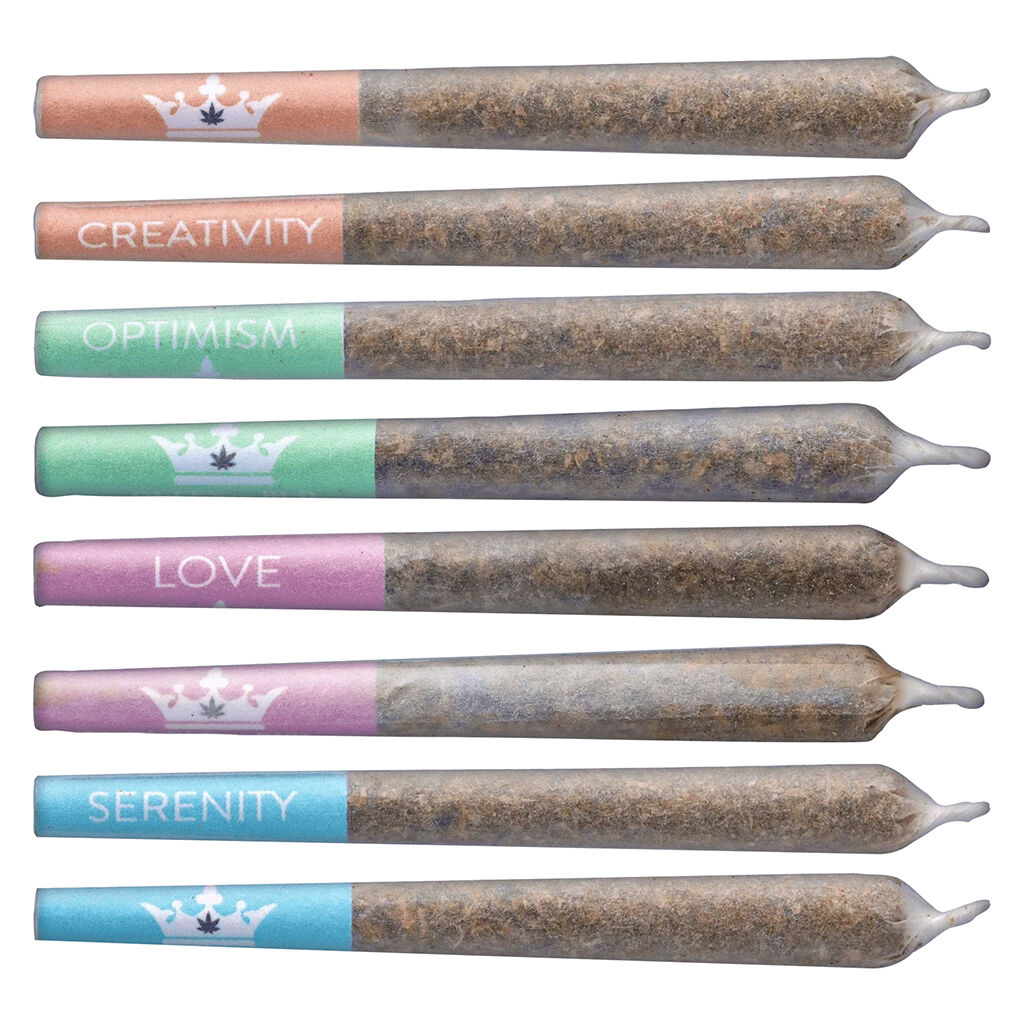 Queen of Bud - Crystal Multipack Infused Pre-Roll - Hybrid - 8x0.5g