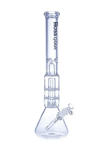 HOSS Glass - 20" Beaker Bong w/ Double Disk Over Perc - YN1012