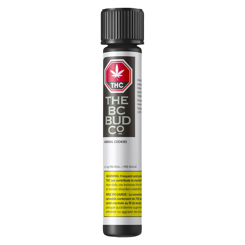 The BC Budco - Animal Cookies Pre-Roll - Indica - 1x1g