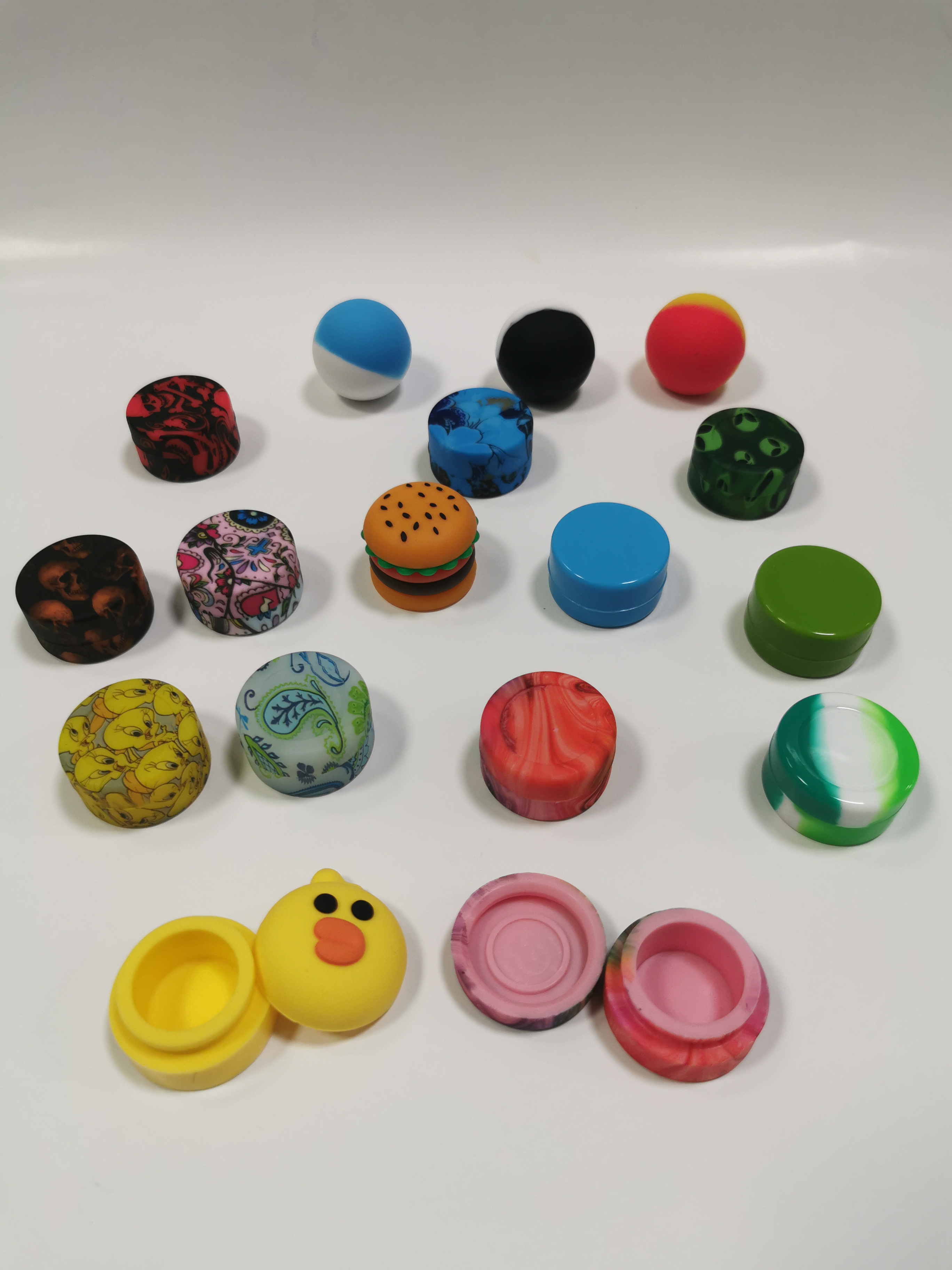 Silicone Jars Assorted (SMALL)