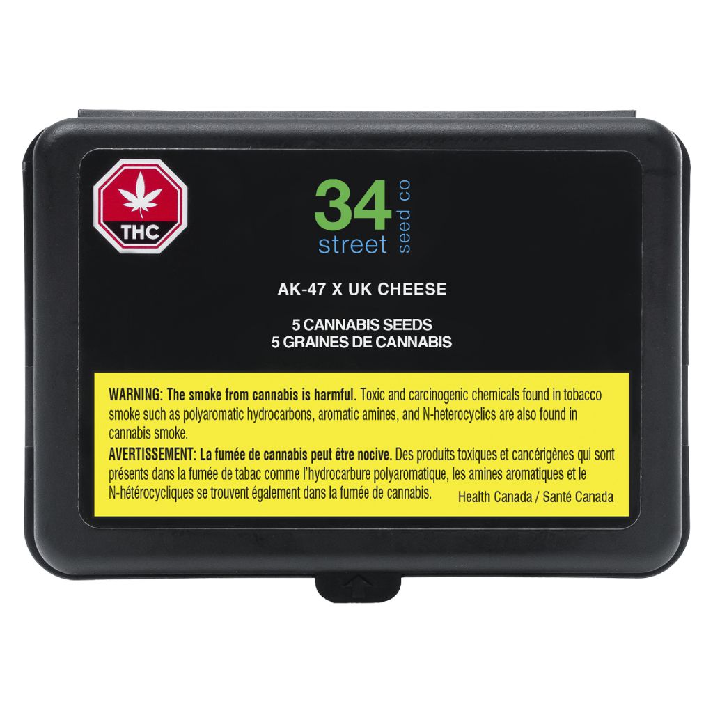 34 Street Seed Co. - AK-47 X UK Cheese (AUTO) Seeds (Autoflower) Sativa - 5 Pack
