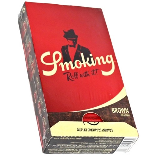 Smoking - Rolling Papers - 1 1/4 Size - Brown Medium