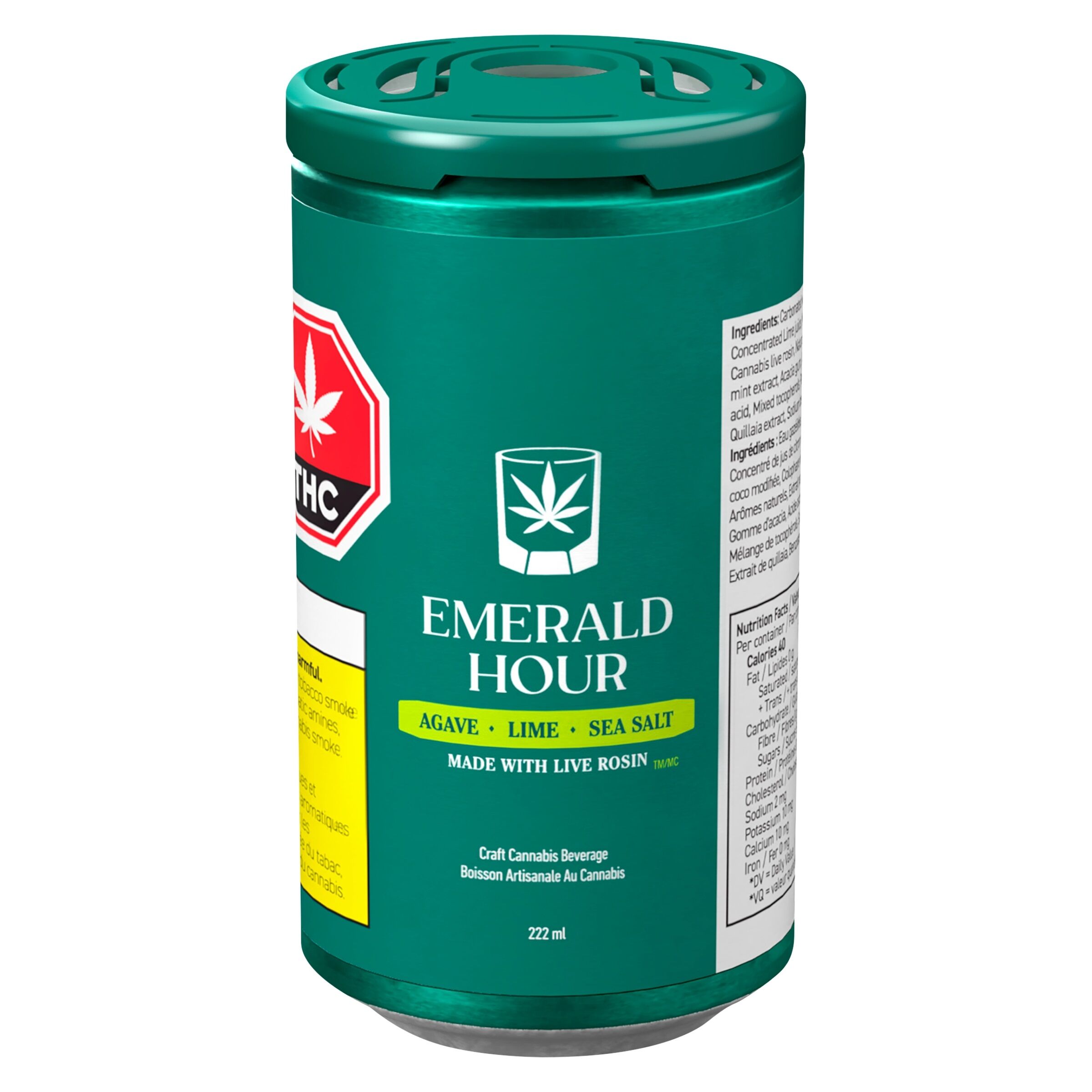 Emerald Hour - Agave Lime Sea Salt - Hybrid - 222ml