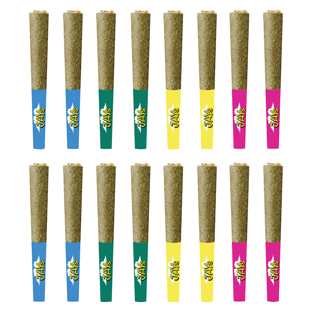 Jays - Jays 4x4 Infused Pre-Roll Variety Pack - Hybrid - 16x0.25g