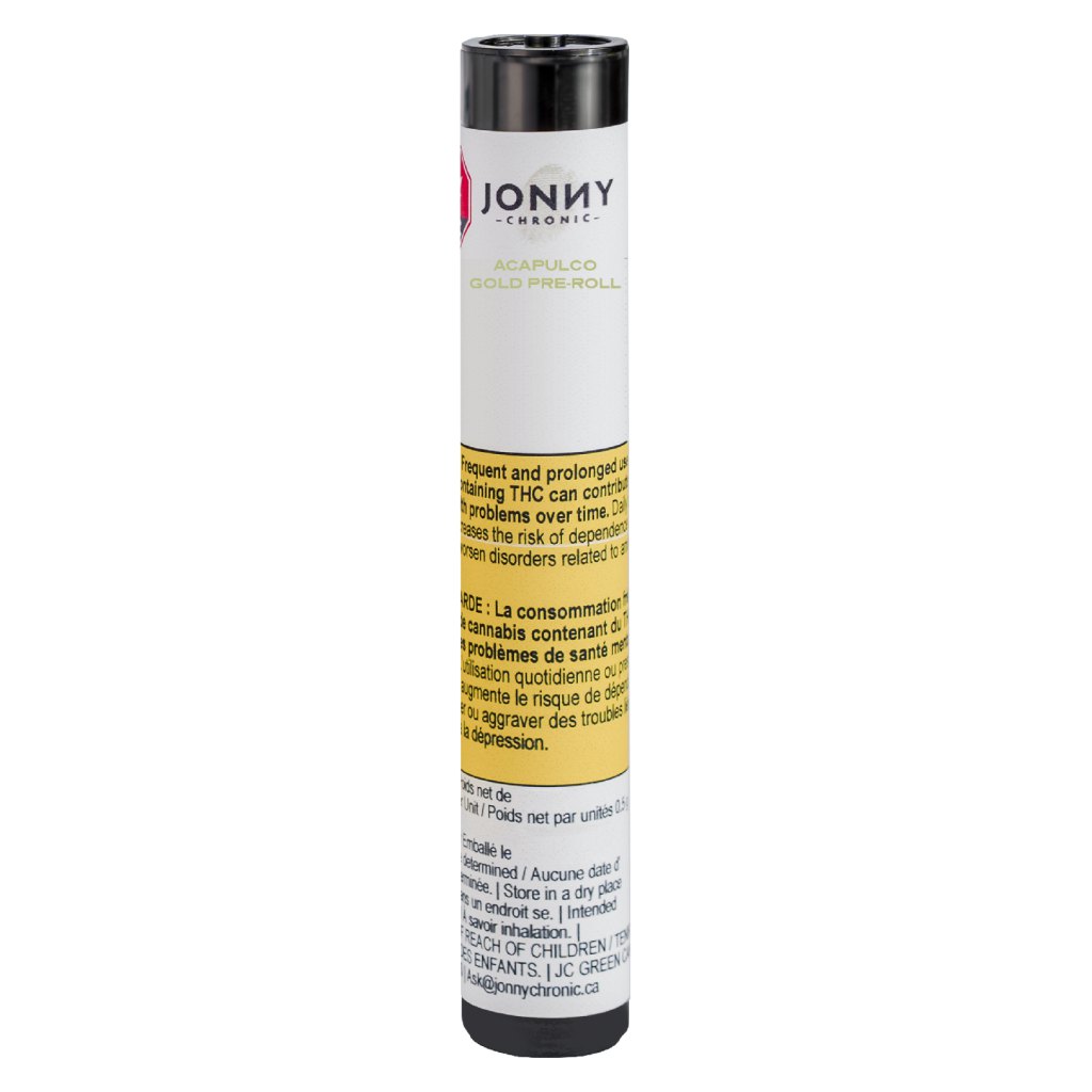 Jonny Chronic - Acapulco Gold Reefers Pre-Roll 10x0.5g - Jonny Chronic - Acapulco Gold Reefers Pre-Roll - Sativa - 10x0.5g
