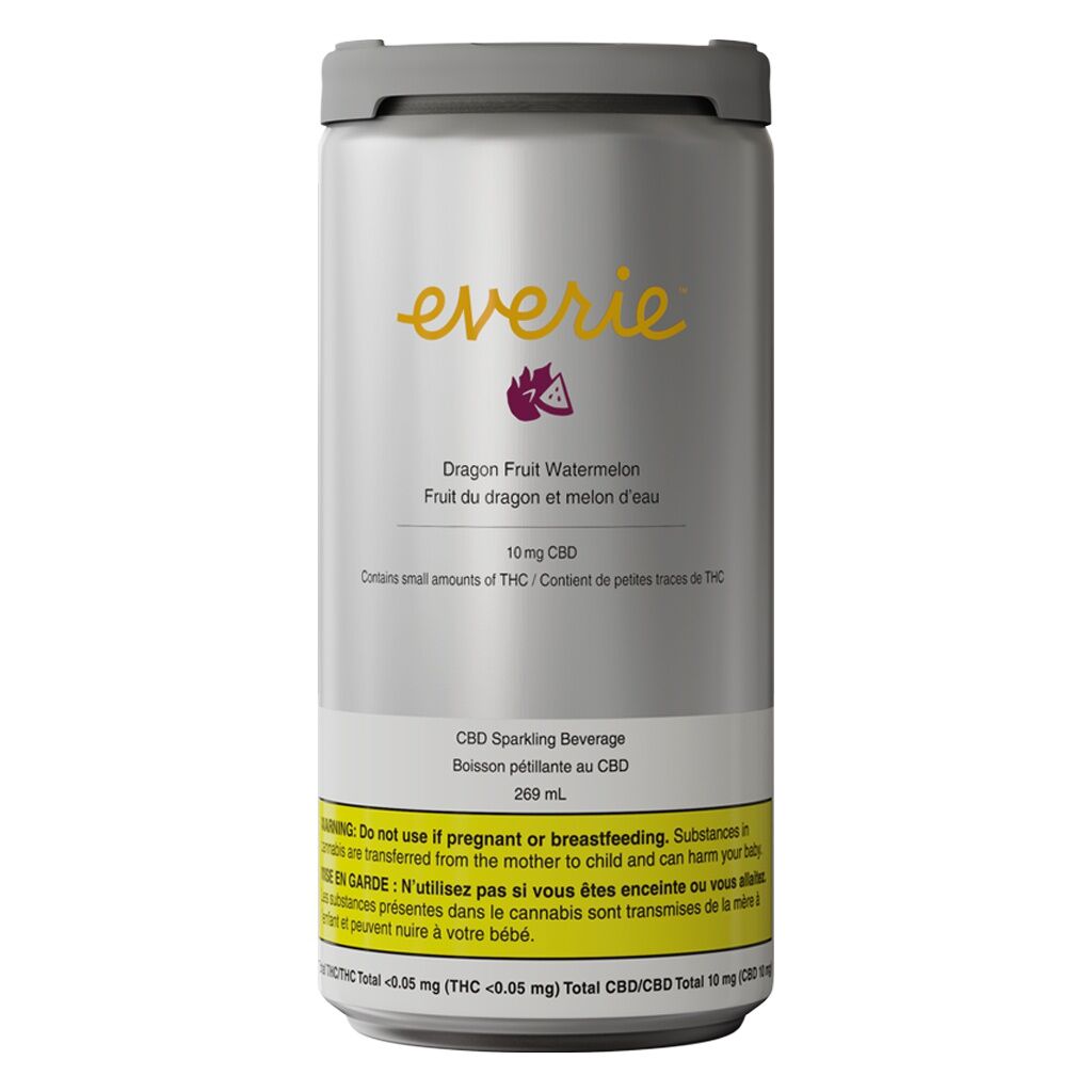 Everie - Dragon Fruit Watermelon CBD Sparkling Beverage - Blend - 4x269ml
