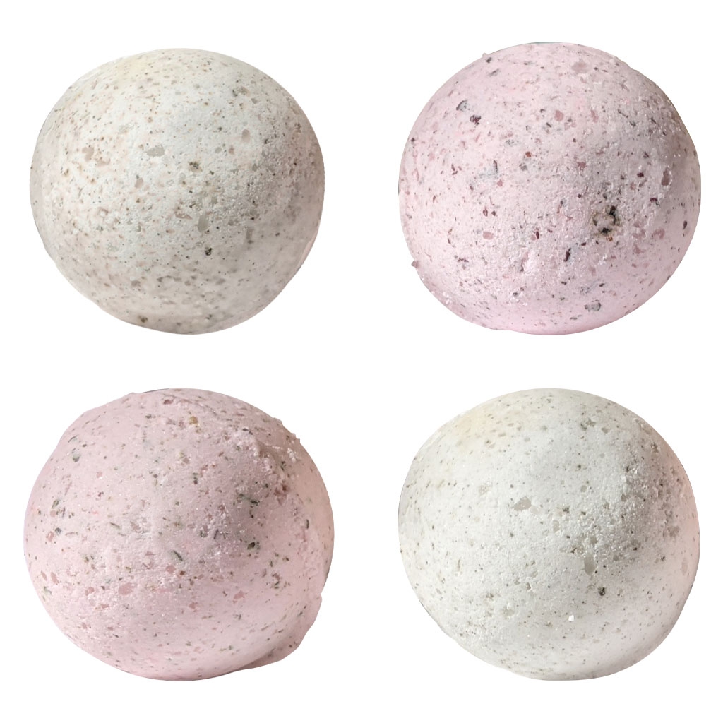 nuance - Duet Bath Bombs - Wild Rose & Vanilla Blend - 4x77g