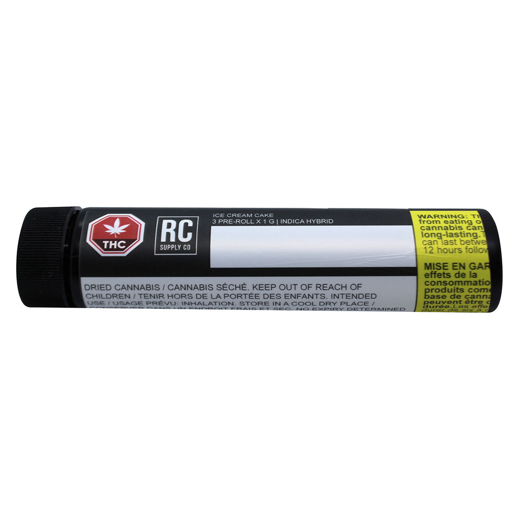 Royal Cannabis Supply Co. - Ice Cream Cake Pre-Roll - Indica - 3x1g