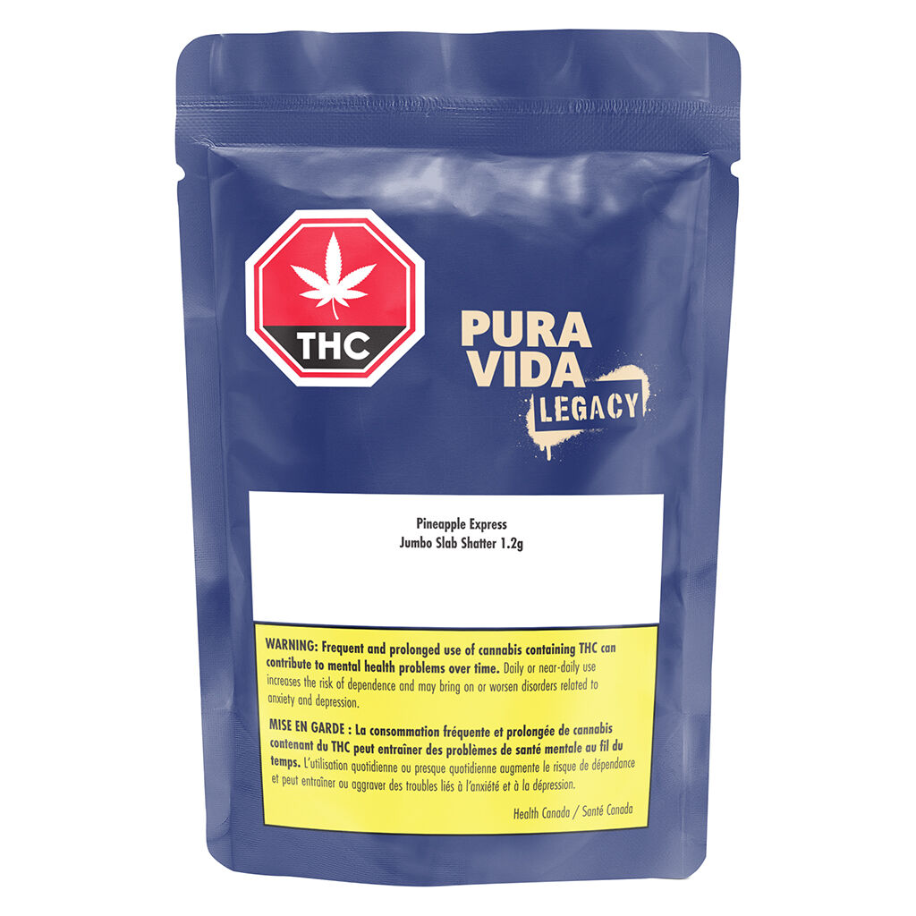Pura Vida - Pineapple Express Jumbo Slab Shatter - Sativa - 1.2g