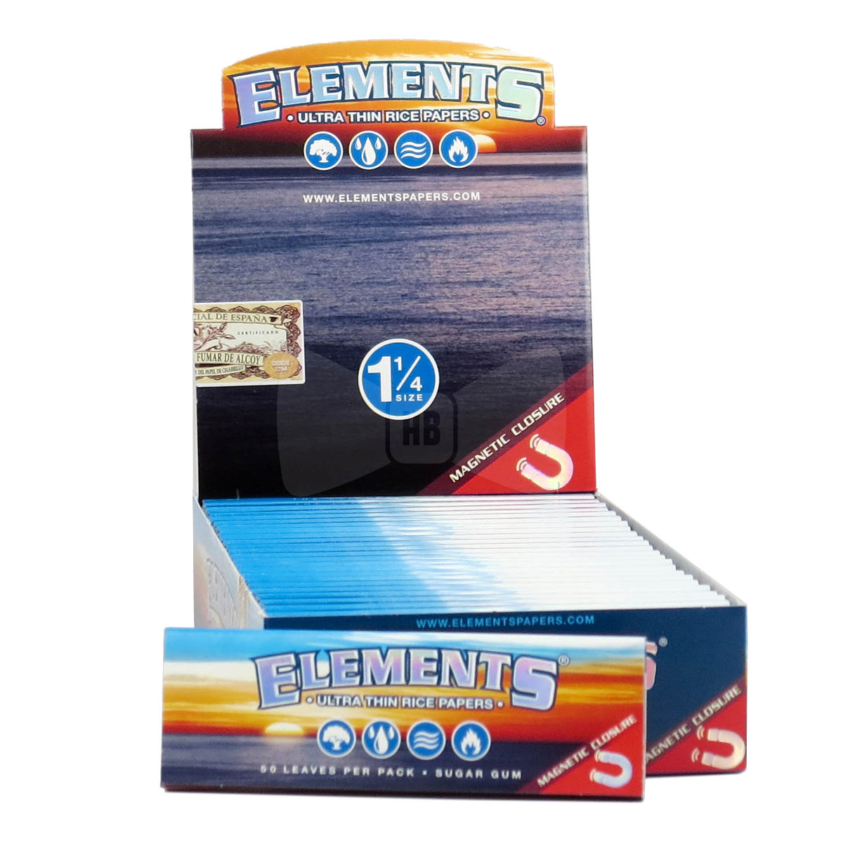 Elements - Ultra Thin Rice Papers - 1 1/4 Size