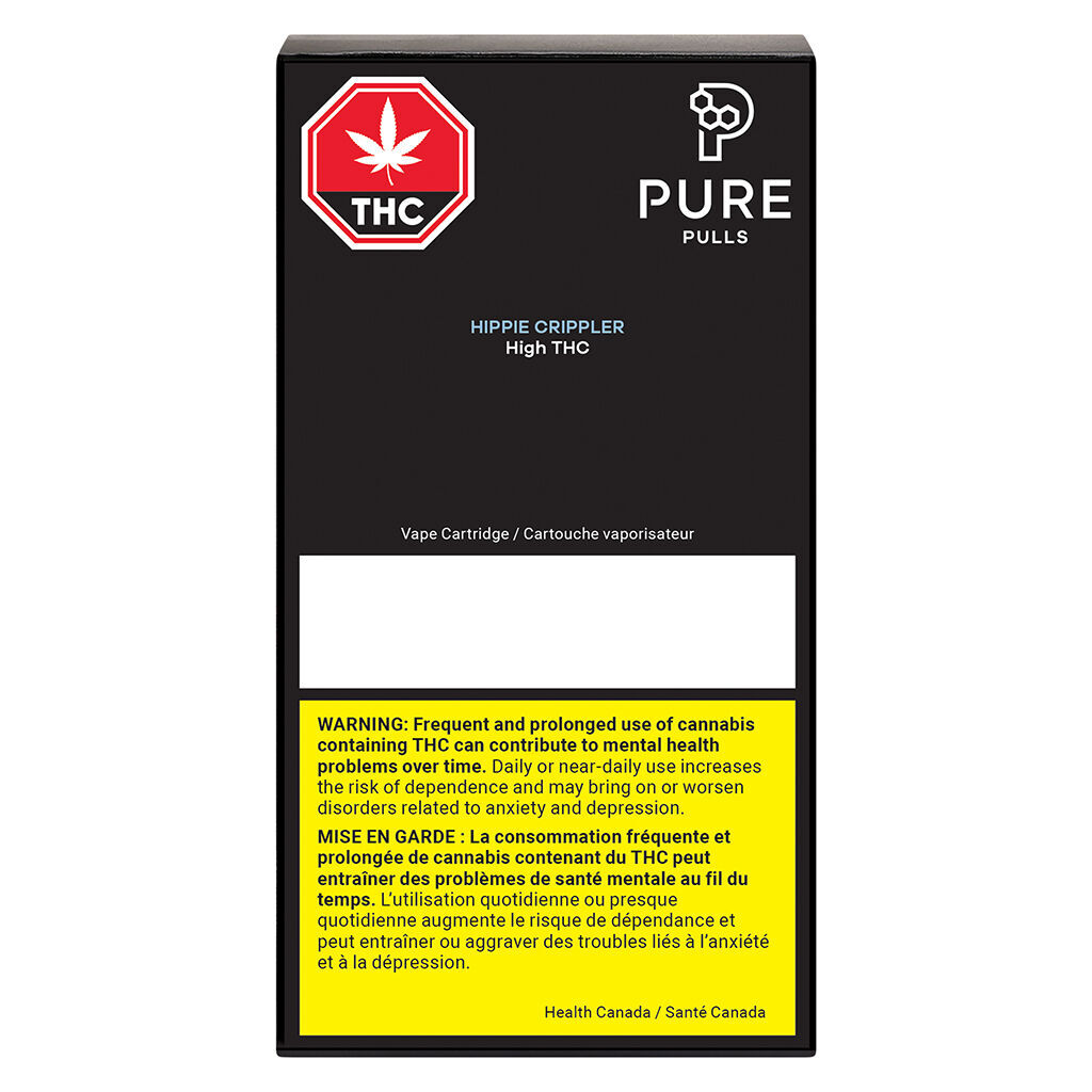 Pure Pulls Vapes - Pure Pulls High THC Hippie Crippler 510 Thread Cartridge - Sativa - 1g