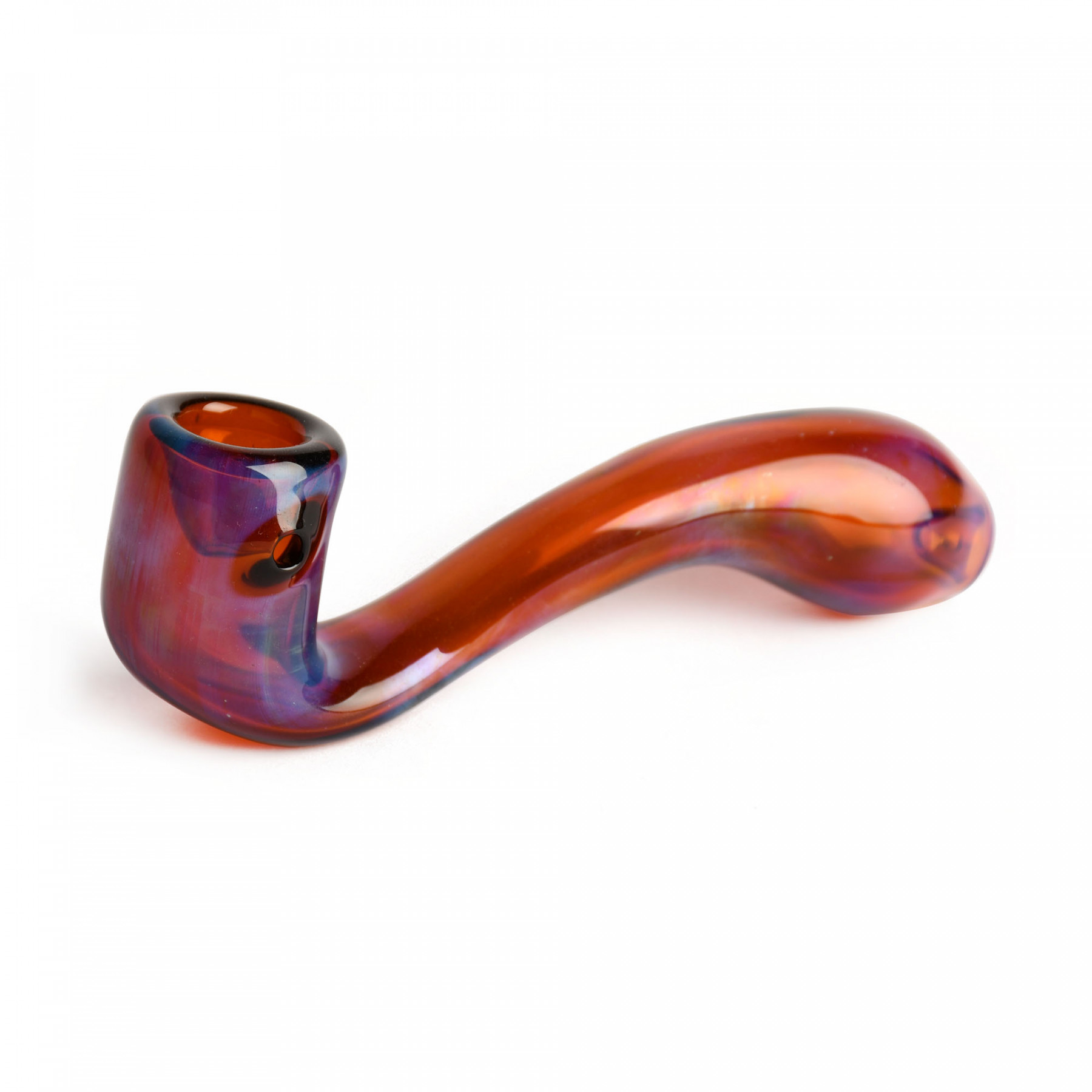 Red Eye Glass - 5.5" Sherlock Hand Pipe
