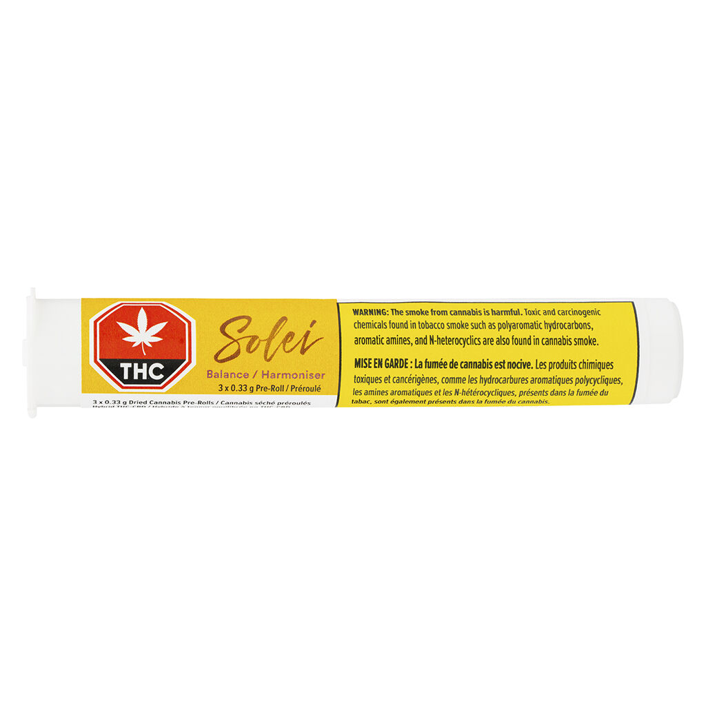 Solei - Balance Pre-Roll Hybrid - 3x0.33g