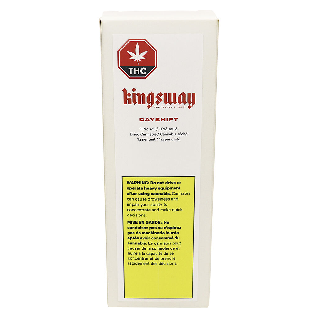 Kingsway - Dayshift Pre-Roll Sativa - 1x1g