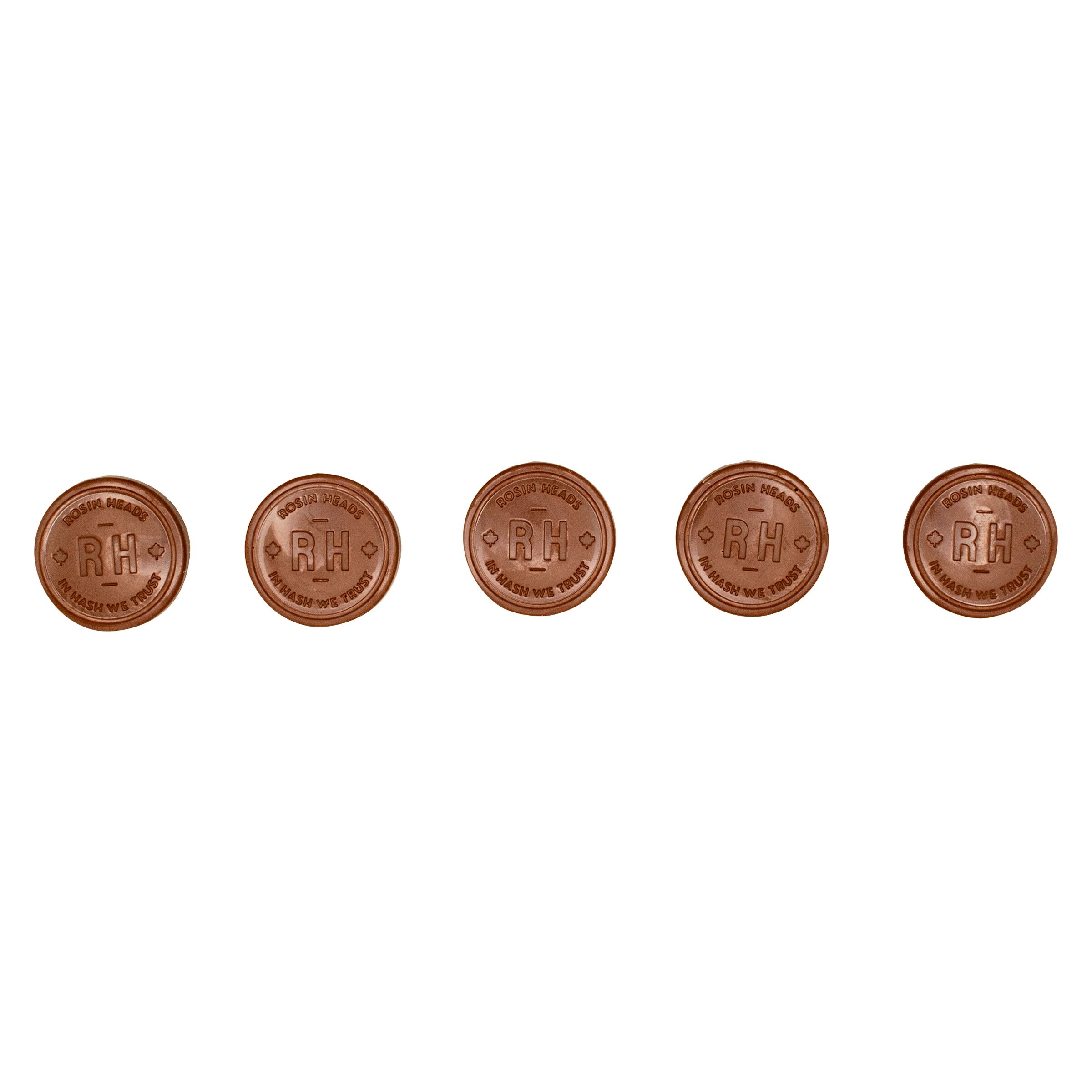 Rosin Heads - Milk Chocolate Coins - Hybrid - 5x1 Pack