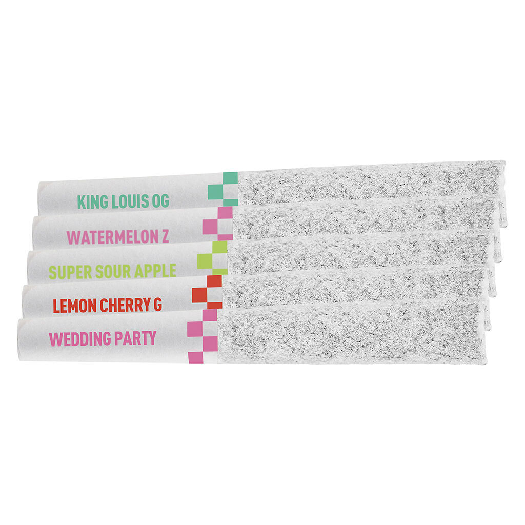 Claybourne - Flyers Frosted Infused Flight Pack Pre-Roll - Hybrid - 5x0.5g