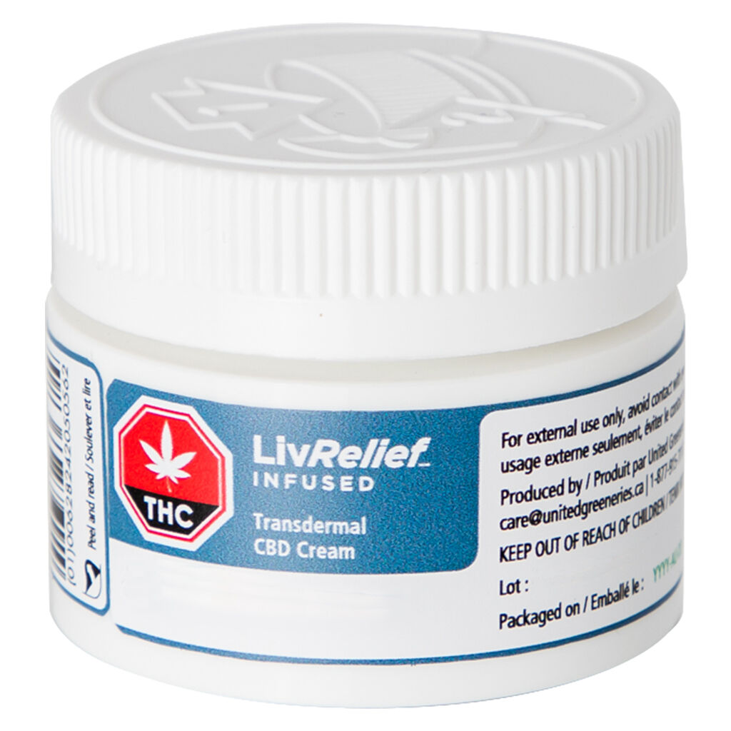 LivRelief Infused - Transdermal CBD Cream - Blend - 50g